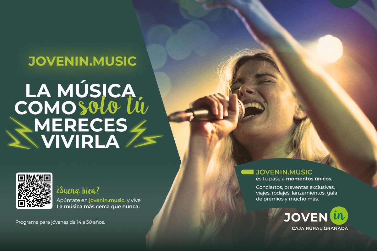 Cartel de Chica cantando - joven in music