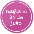 Hasta el 31 de julio