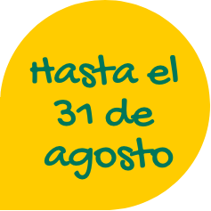 Hasta el 31 de Agosto