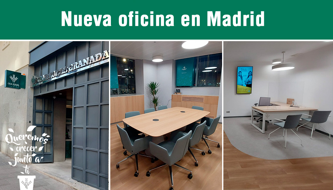 Escalera Gaseoso Aventurarse Oficina en Madrid | Caja Rural Granada