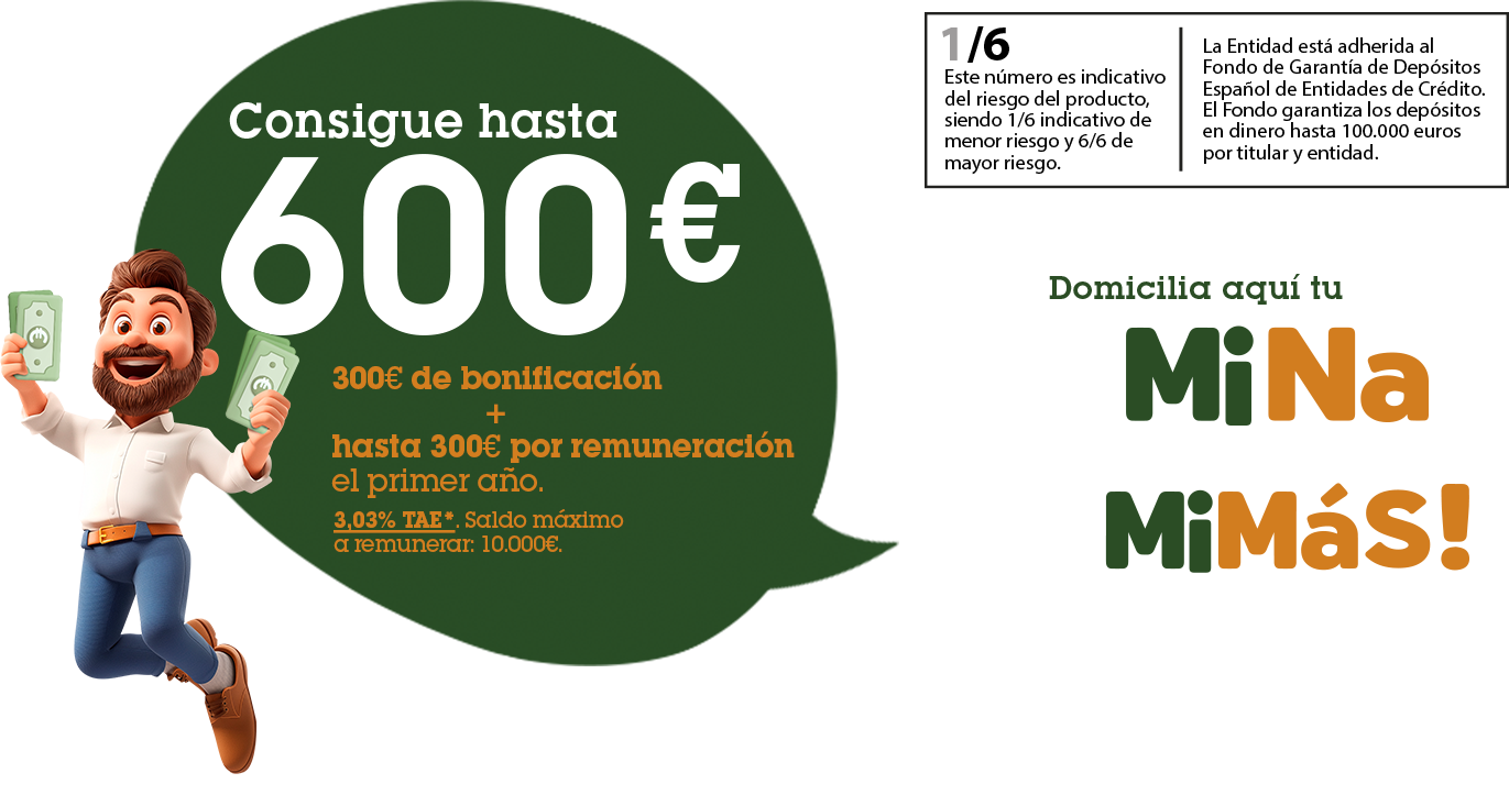 Domicilia Aquí tu Nómina. Consigue hasta 600€