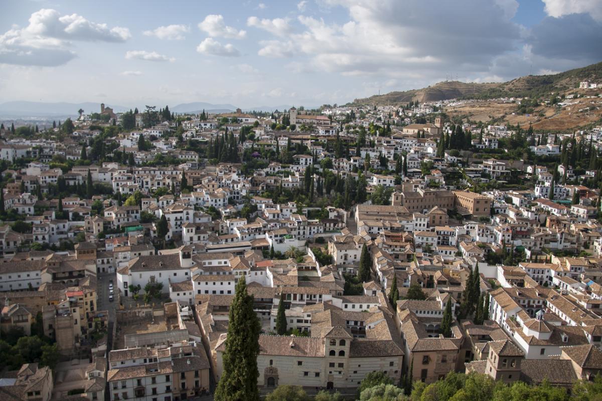 Vista aérea de la ciudad de Granada
