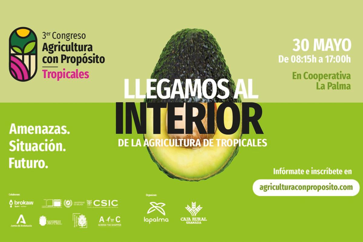 Cartel de la tercera edición del Congreso Agricultura con Propósito de Tropicales